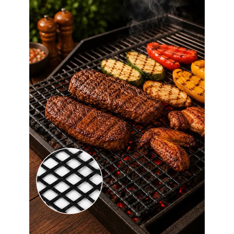 TELA GRILL PARA CHURRASQUEIRA E AIR FRYER SUPORTA ATÉ 260 GRAUS TELA MANTA PARA CHURRASCO E A