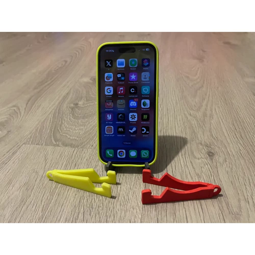 Suporte dobrável para celular universal chaveiro