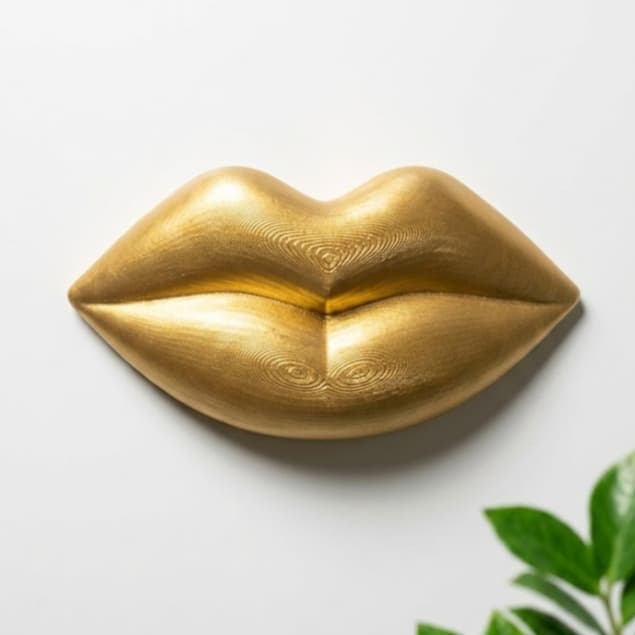 Boca Decorativa de Parede Clínica Estética Consultório Odontológico Harmonização Facial Studio de Maquiagem