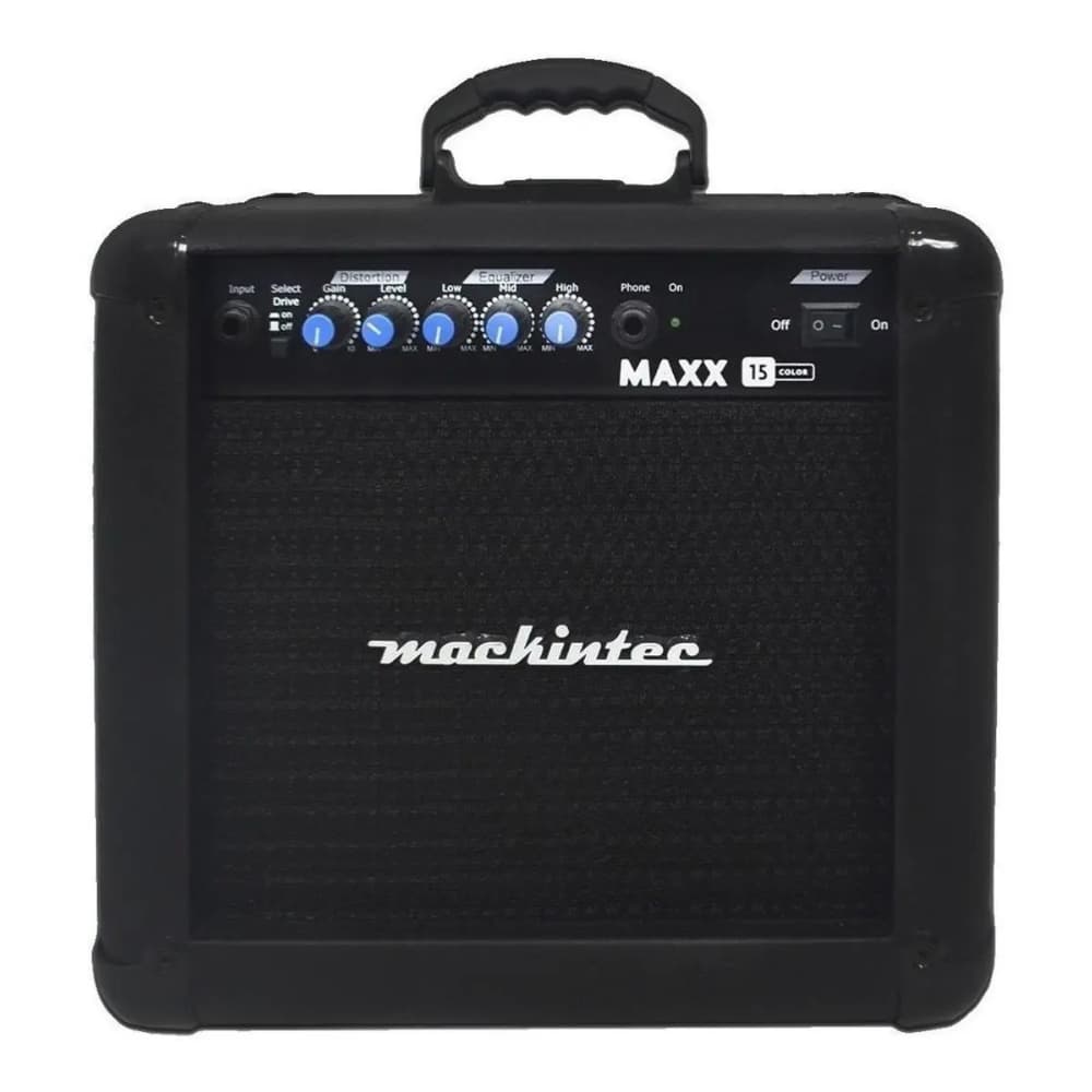 Amplificador Combo Transistor Mackintec Maxx 15W Guitarra Preto P10
