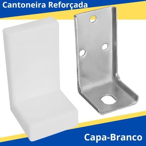 kit 10 ou 20 ou 30 Cantoneira Reforçada para pendurar armários e gabinetes 45Kg