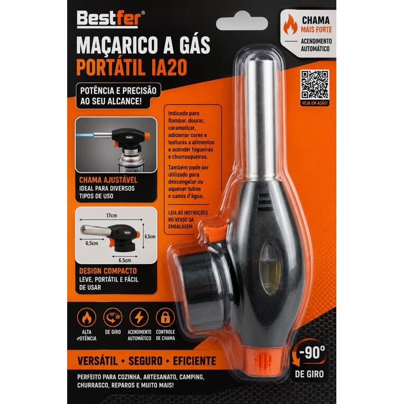 Maçarico Culinário Aço Inox 1300 Graus