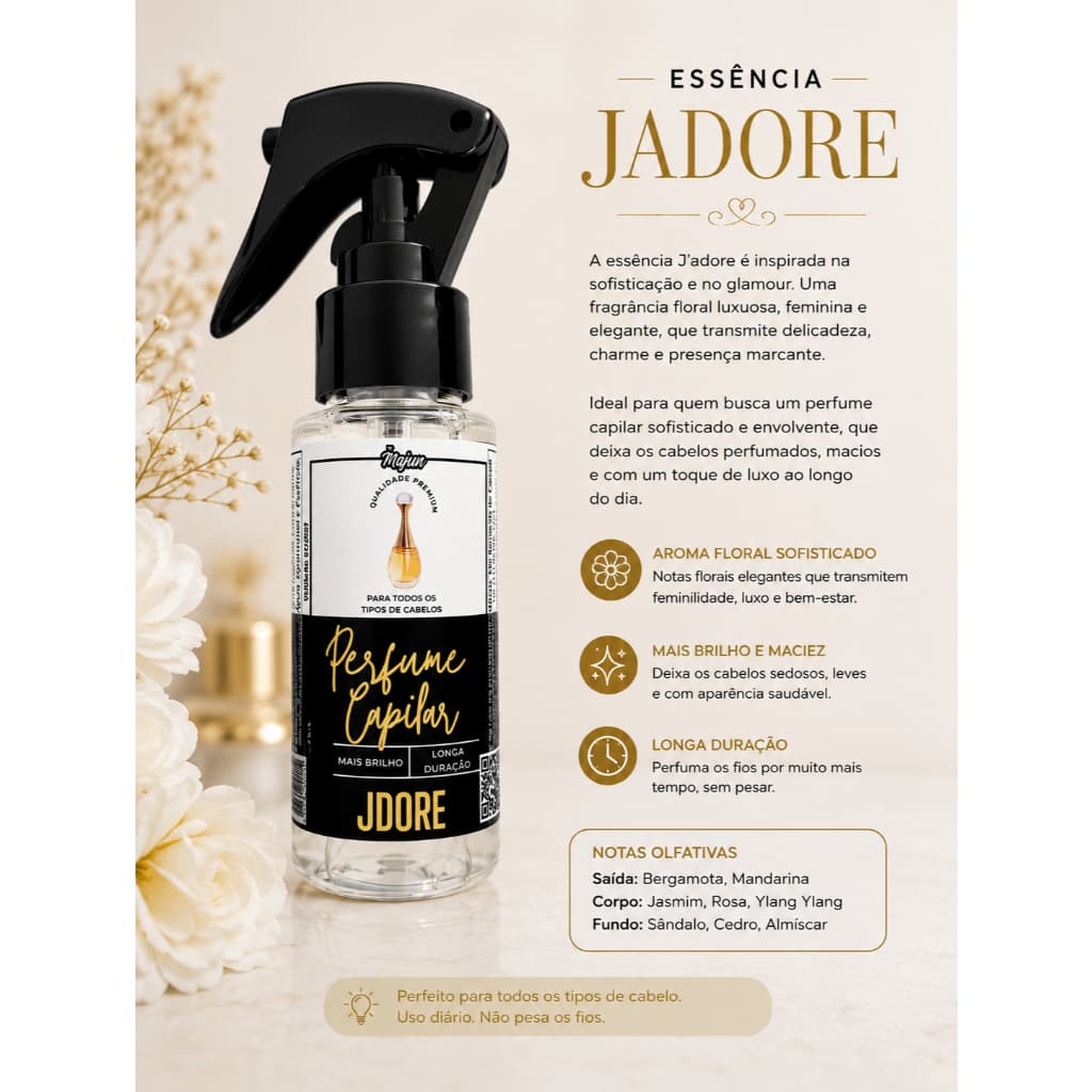 Perfume Capilar Inspiração Olfativa Premium  60ml (Diversos Modelos - Feminino)