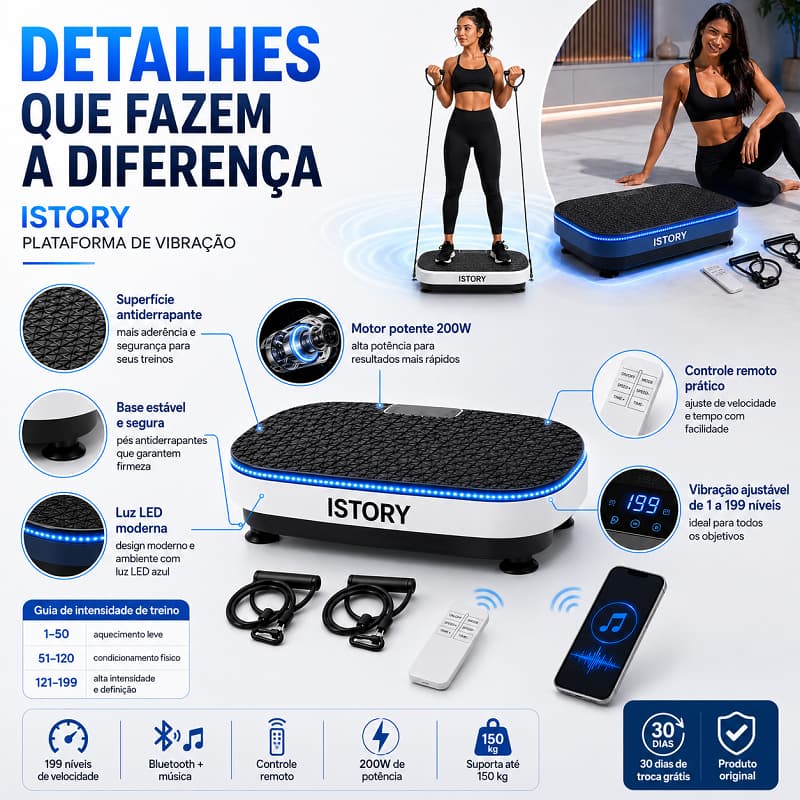 Plataforma vibratória 110v-240v fitness emagrecedor Presente 2026 novo