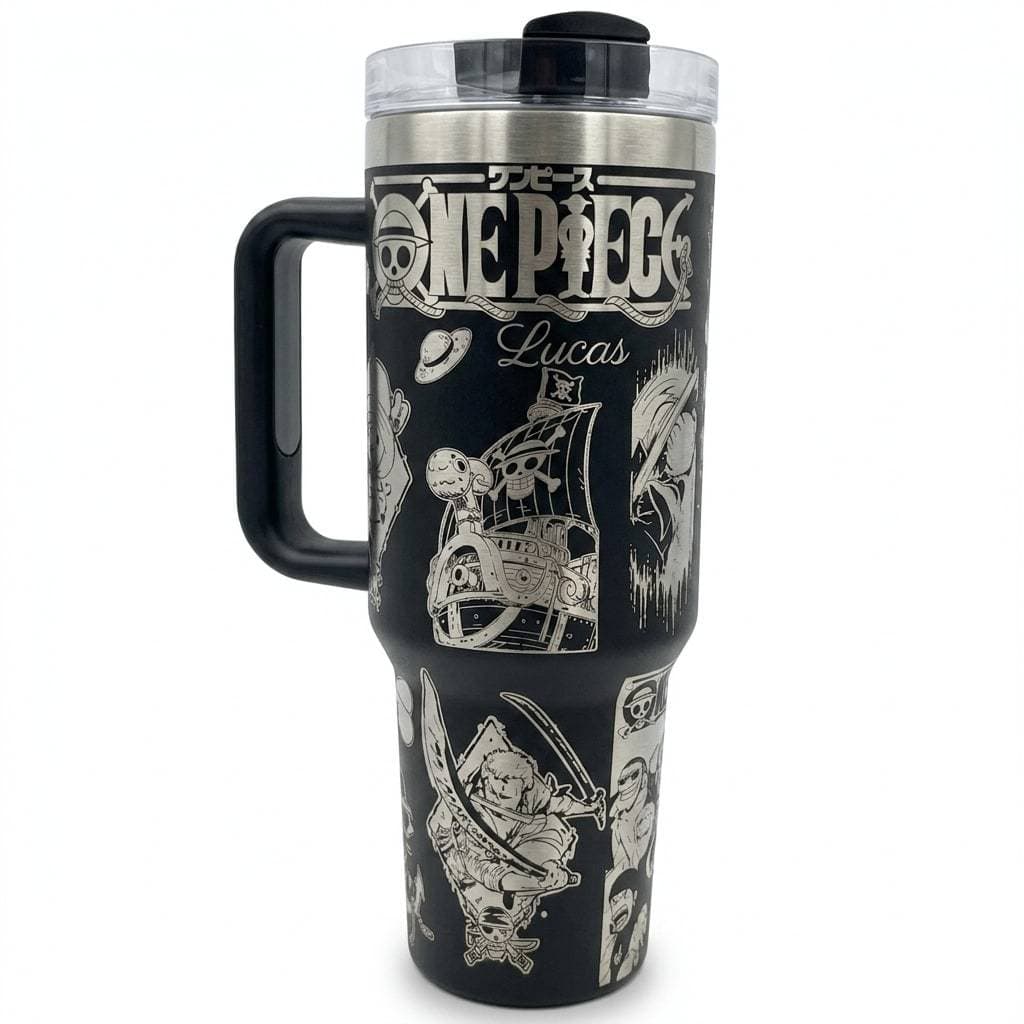 Copo Térmico Personalizado 1200ml One Piece Gravação 360° à Laser com Tampa