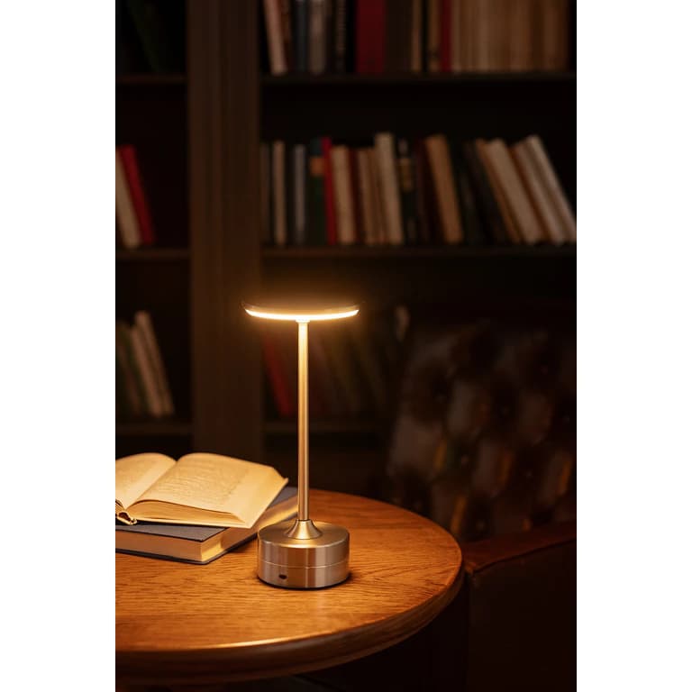Luminária de Mesa LED Touch Sem Fio Recarregável 3 Tons de Luz (Quente, Fria e Neutra)