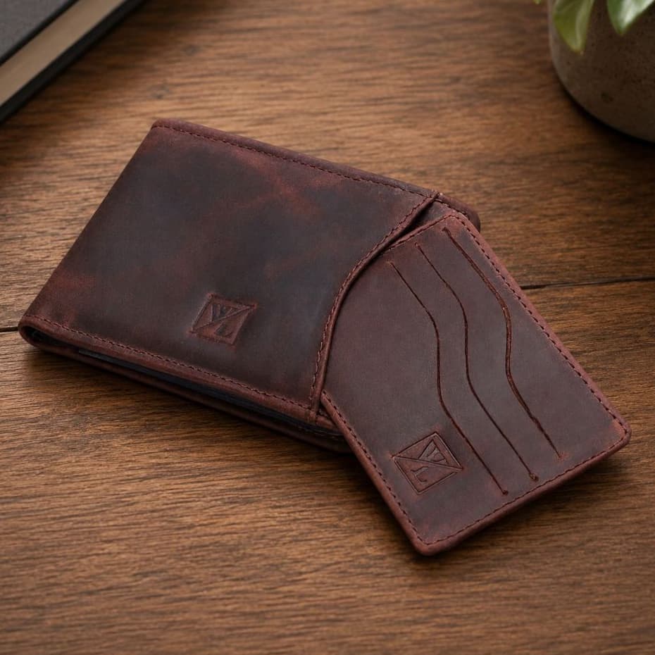 Carteira Masculina Grande Couro Legitmo Compacta Elegante Porta Documentos Rg Cnh