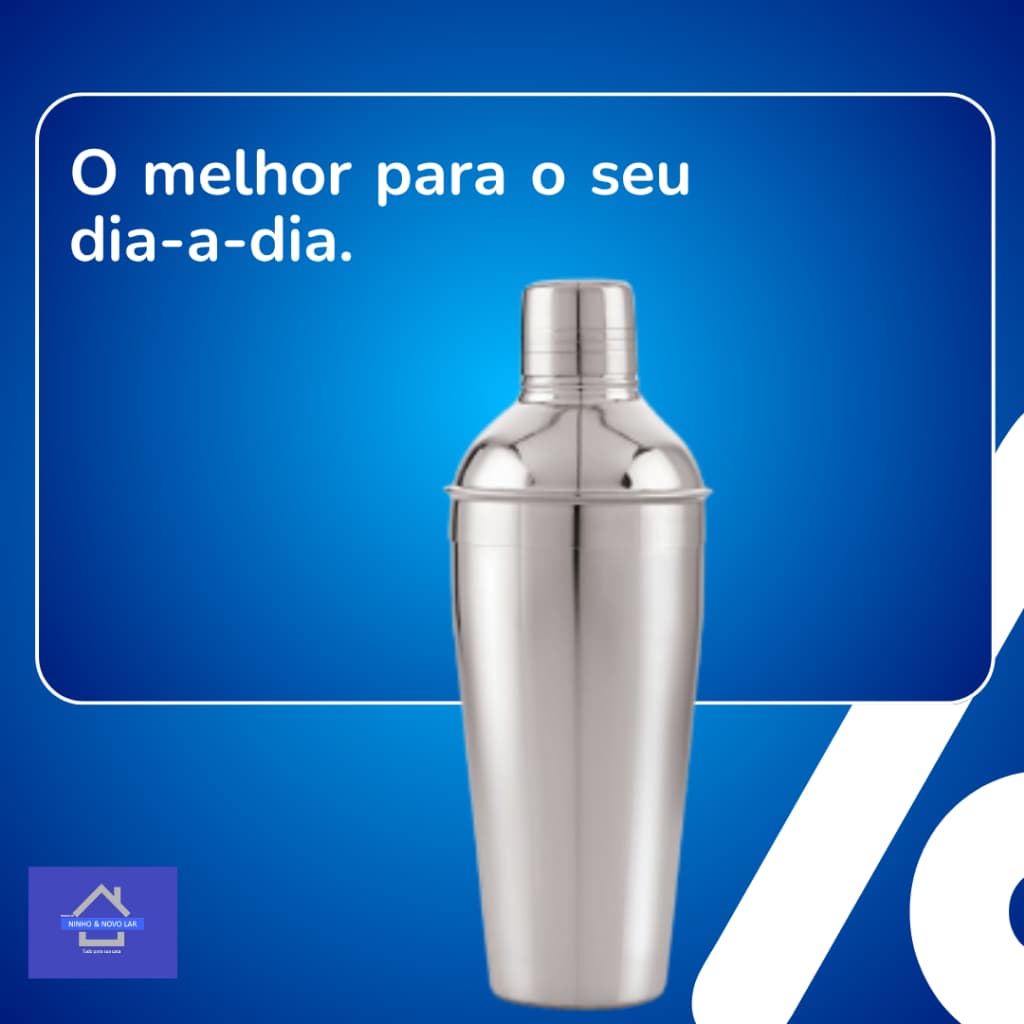 Coqueteleira Cobbler 500ml Inox Alta Qualidade Pratica Bar Bartender