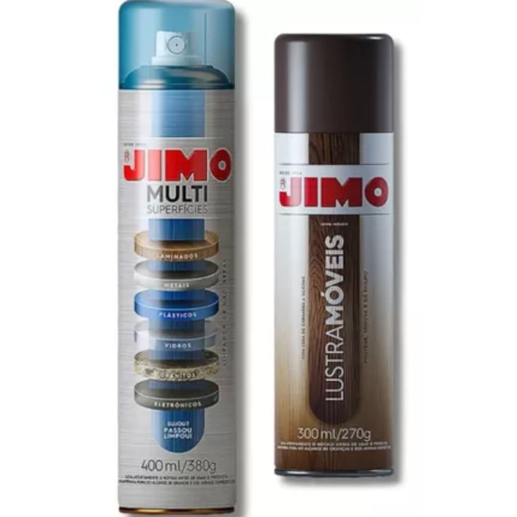 Kit Jimo:Jimo Lustra Moveis + Jimo Multi Superficies 400ml Cada