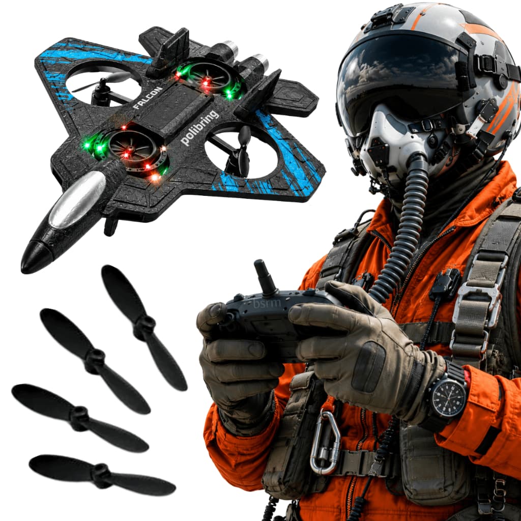 Drone Infantil Brinquedo Para Crianças iniciantes aprender função 360 pouso com Leds Controle Remoto