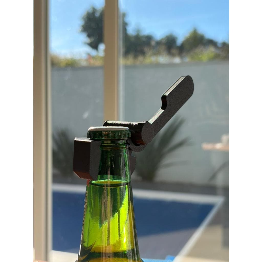 Abridor de Garrafa Lançador de Tampinhas Abridor de Cerveja Divertido