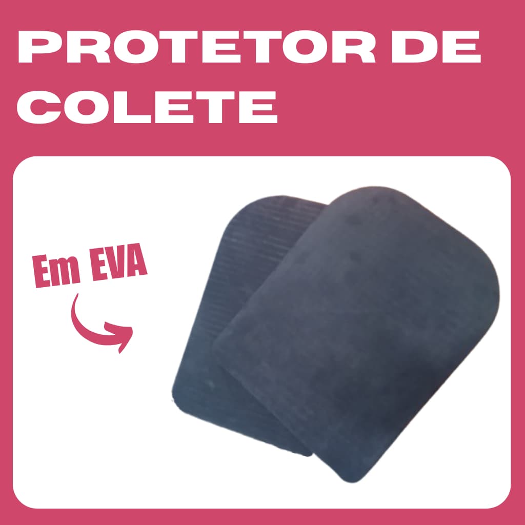 Kit com 2 Protetores para Colete em EVA Conforto Proteção Durabilidade