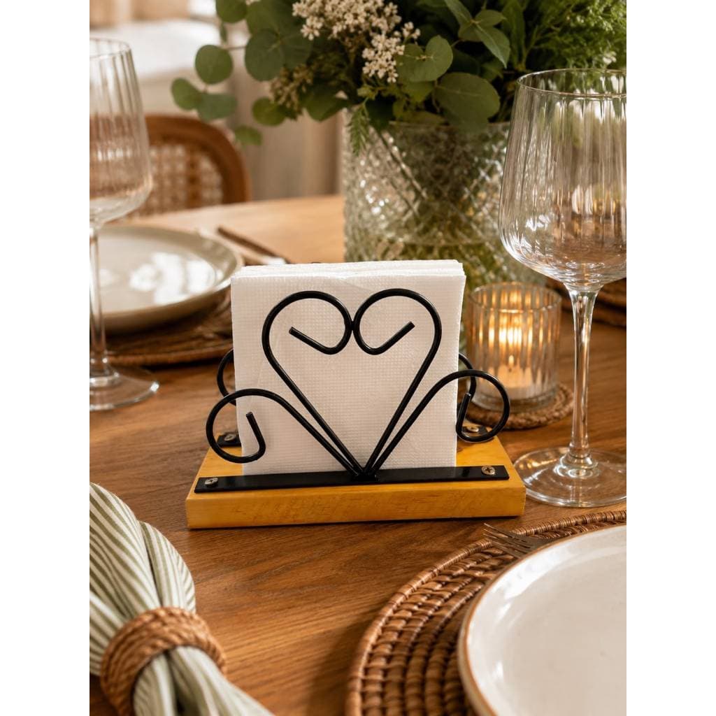 Porta Guardanapo Mesa Envernizado Retrô Elegante Restaurantes Bares Exclusivo