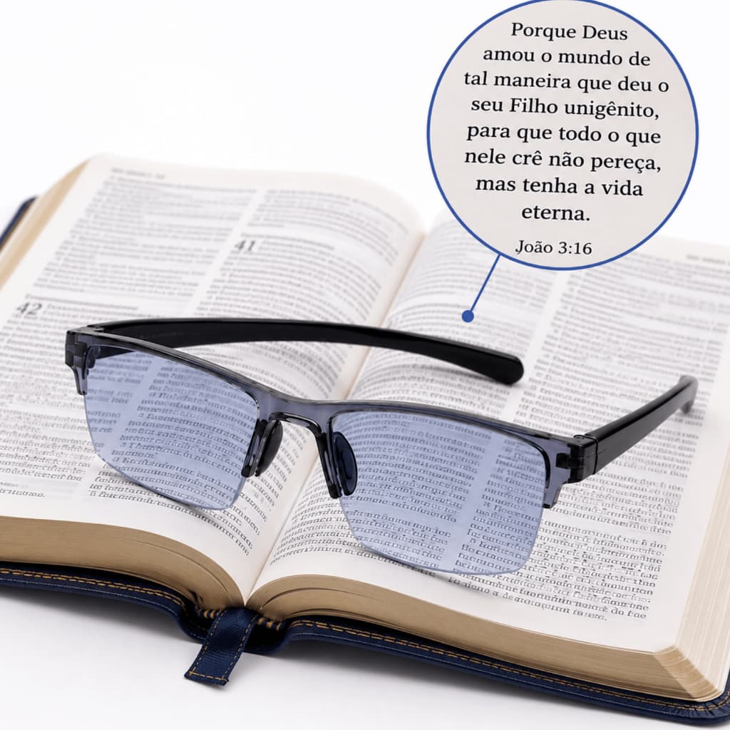Óculos automático com grau inteligente efeito lupa para perto - anti fadiga para leitura e trabalho