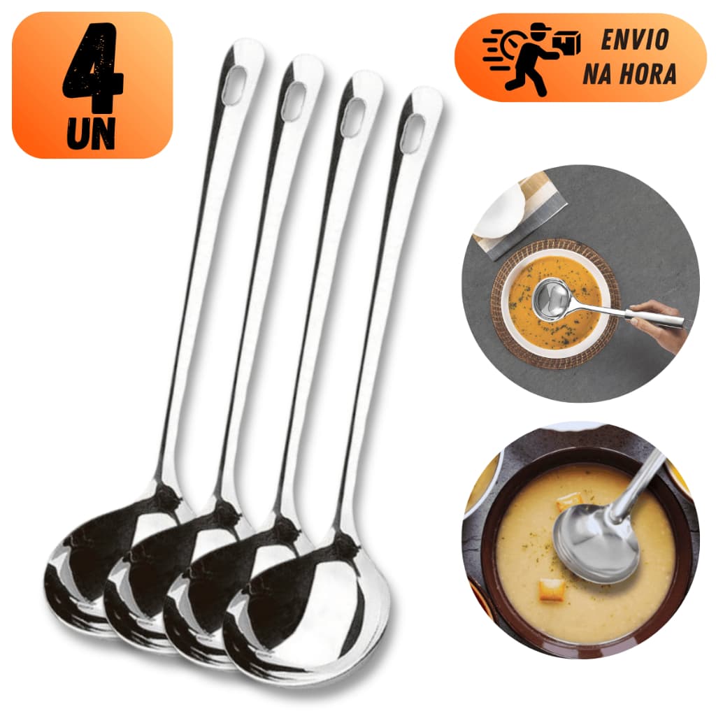 CONCHA INOX 16,8CM MINI PEQUENA PARA SERVIR CALDOS MOLHO VINAGRETE FAROFA UTENSÍLIOS