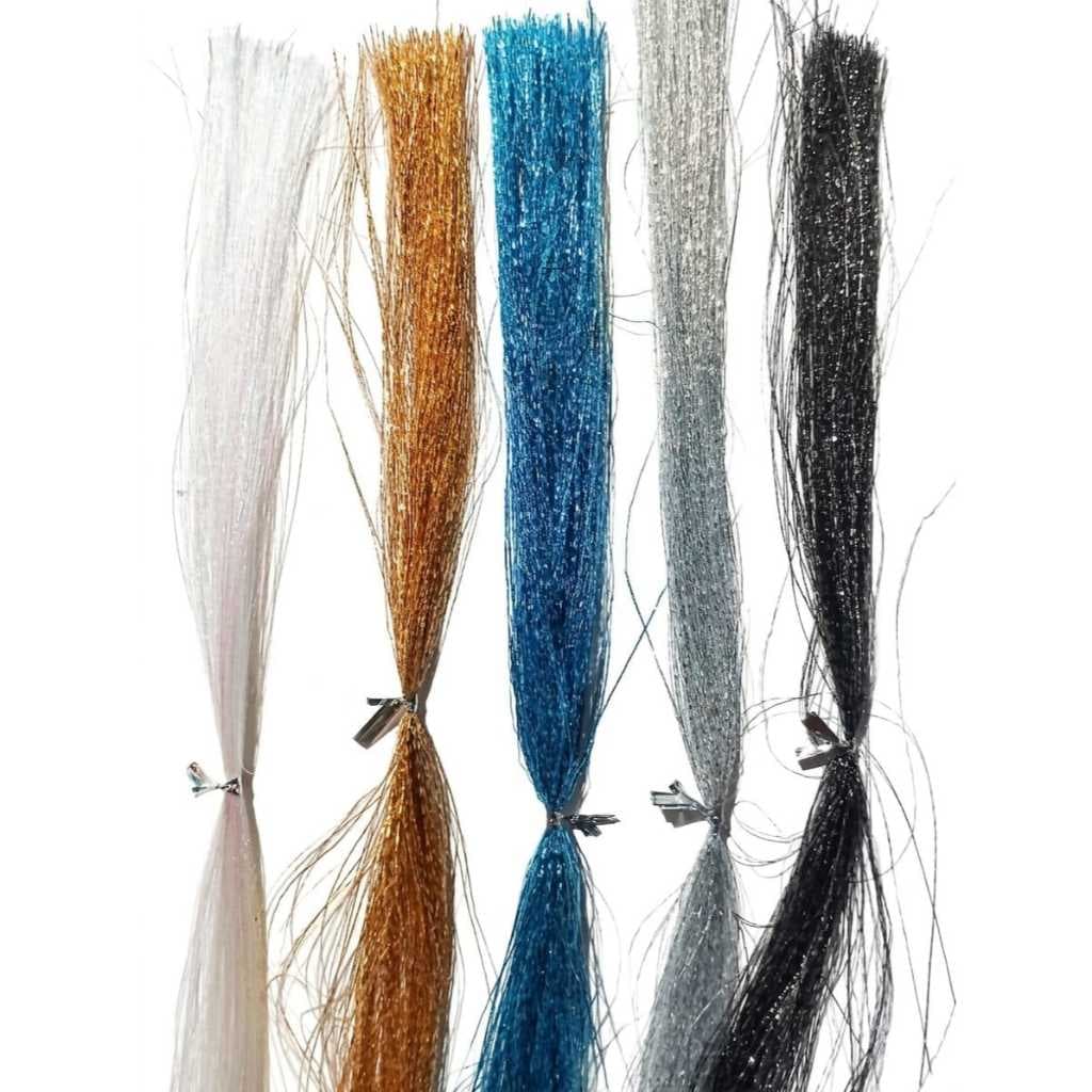 Material De Atado Cabelo Sintético Brilho Para Iscas Fly