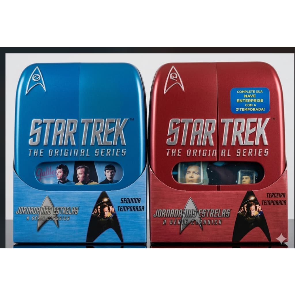 Box DVD Star Trek: A Série Clássica (Jornada nas Estrelas) - 2ª e 3ª Temporadas (Caixas Especiais Colecionador)