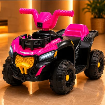 Quadriciclo Infantil Eletrico Passeio Aventura Rosa Carro Eletrico Crianca Bateria