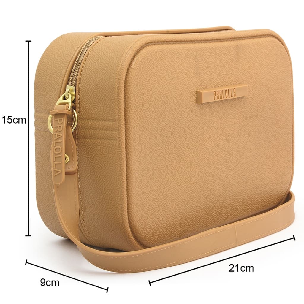 Bolsa Transversal Feminina de Ombro Emborrachada Pralolla
