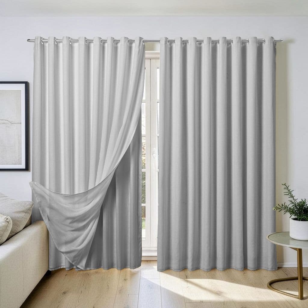 Cortina 6 x 2 70 / 2 80 / 2 50 Linho Premium + Forro Microfibra Escritório Sala Quarto Luxo Promoção