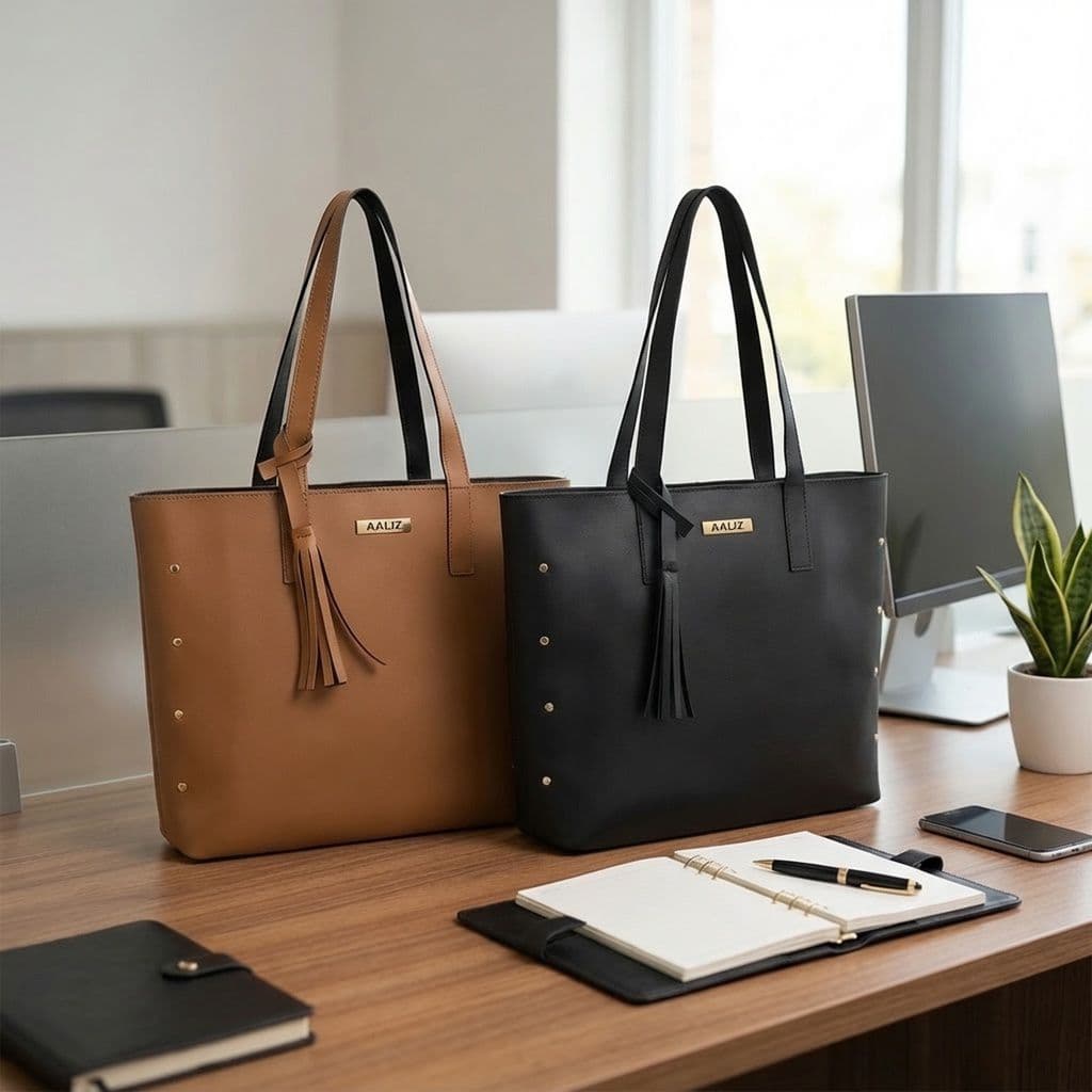 Kit 2 Bolsa Feminina Grande Com Alça Varias Cores Couro Sintético Trabalho Faculdade Dia a Dia
