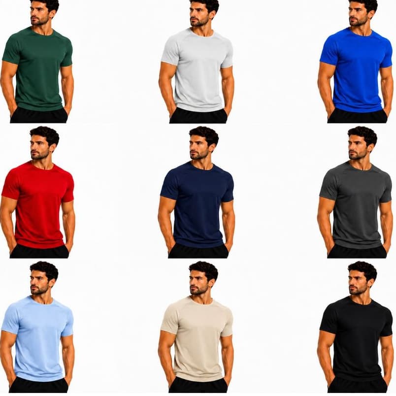 Kit Com 3 Camisetas Masculina Dry Fit – Leve, Respirável e Confortável para Treino e Dia a Dia
