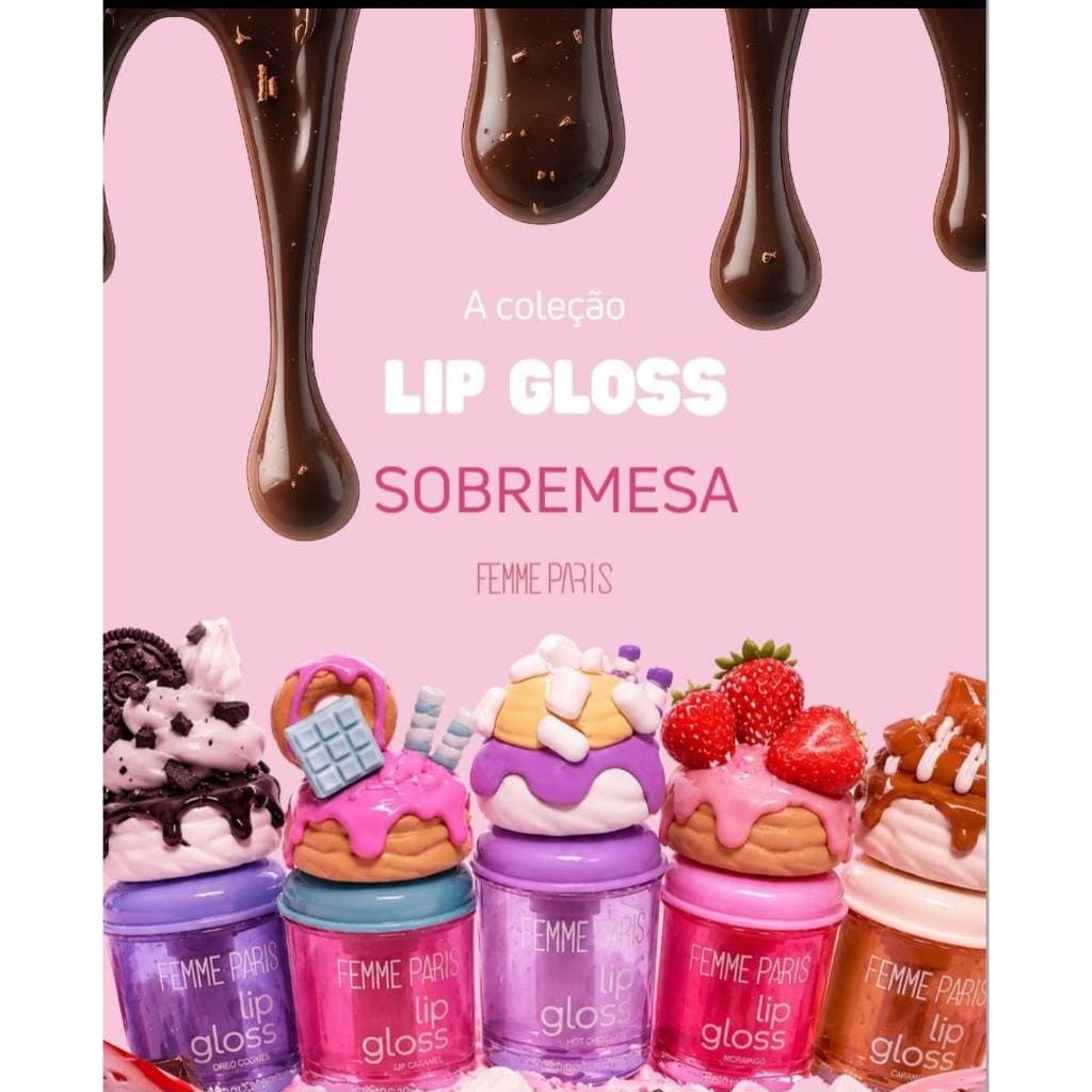 Lip Gloss Sobremesa Fofo Doce Docinho Femme Paris