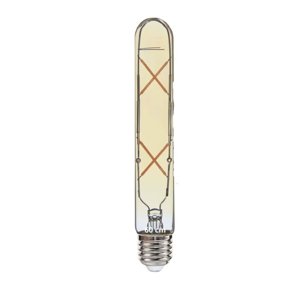Lâmpada Filamento LED T30 Âmbar 4W E27 2300K Bivolt Ultraluz Vintage Retrô
