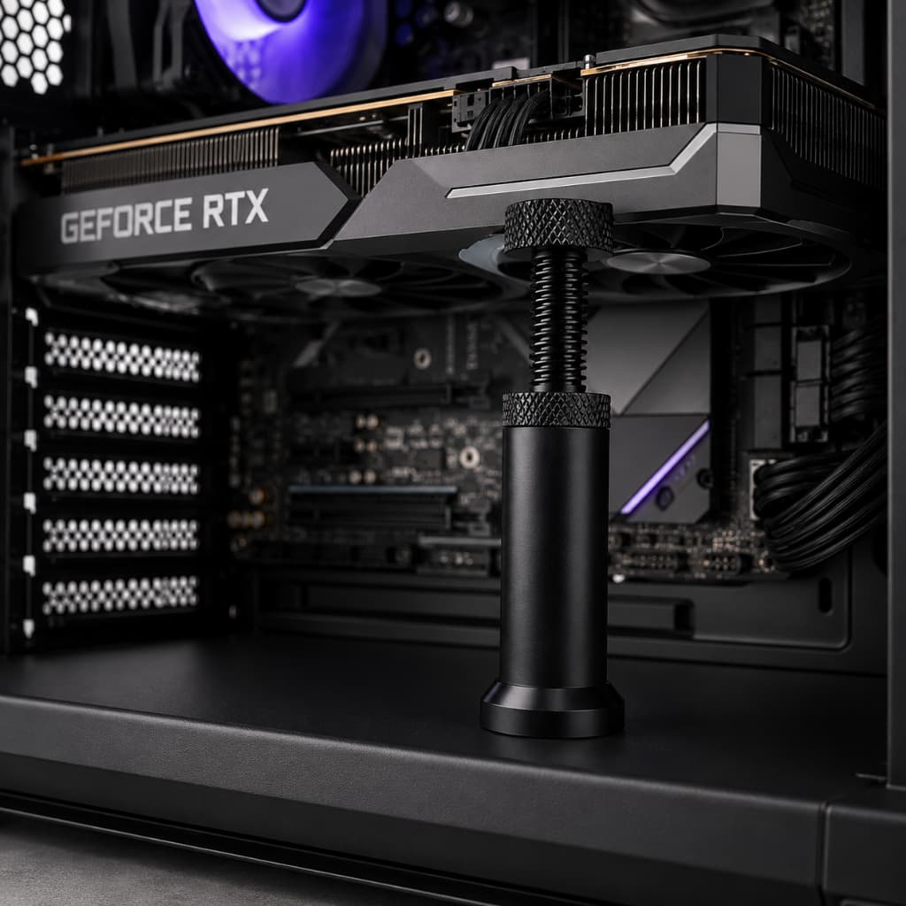 Suporte Ajustável Vertical Para Placa de Vídeo GPU 1 Unidade Anti-Sag Universal Para PC Gamer Setup