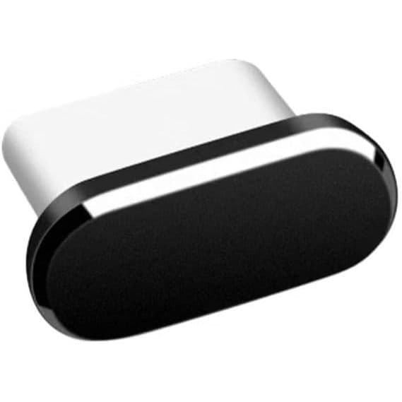 Plug Tampa Anti Poeira Silicone Proteção Conector iPhone - Cor Preta