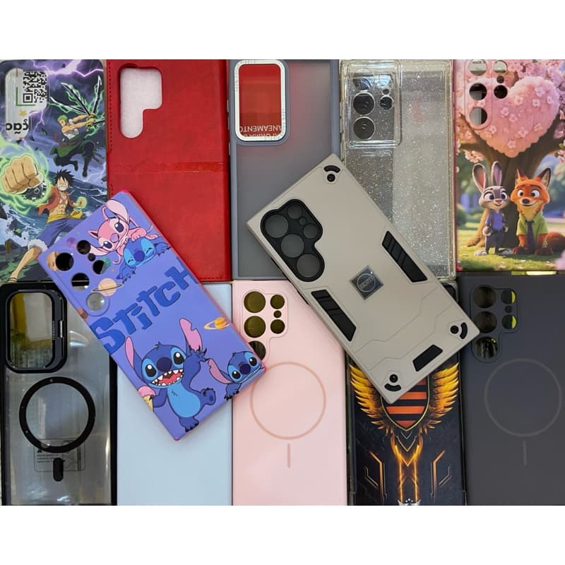 Capa ou Película para Samsung S24 Ultra (Capinha Aveludado / Película Vidro 3D, Película Cerâmica)