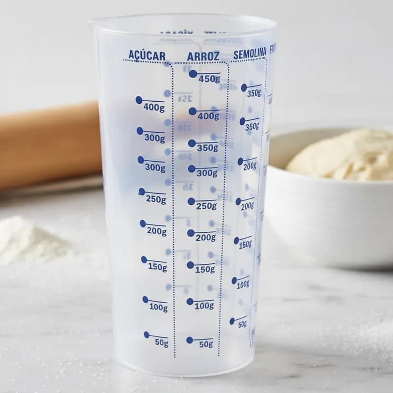 Copo Medidor Plástico Graduado 570ml Transparente Injetemp