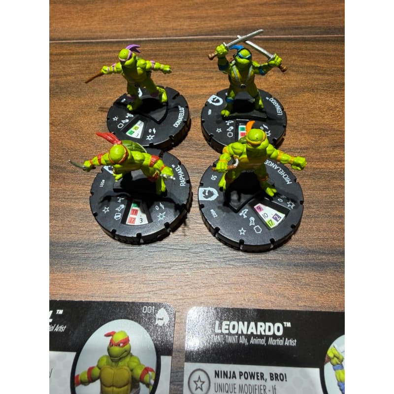 Lote Miniaturas Tartarugas Ninjas RPG Heroclix Wizkids - Coleção 2017