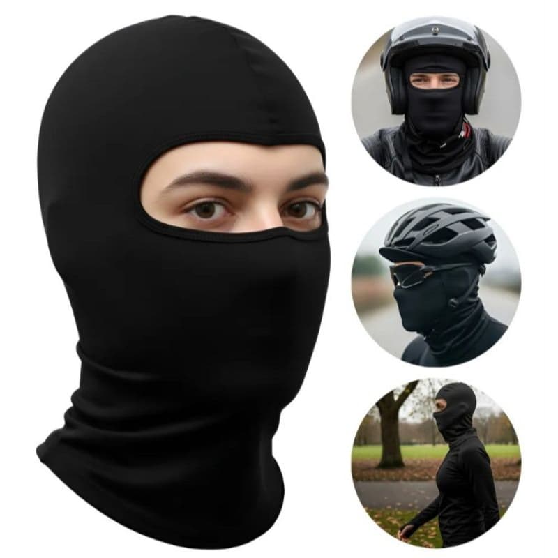 Touca Ninja Balaclava Motoqueiro Ciclista Preto