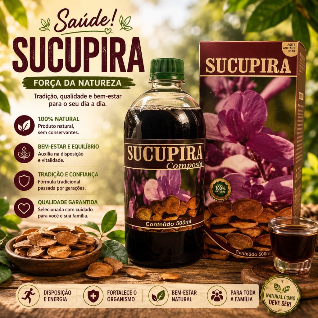 Elixir Semente de Sucupira 500ml | Bem-Estar Natural