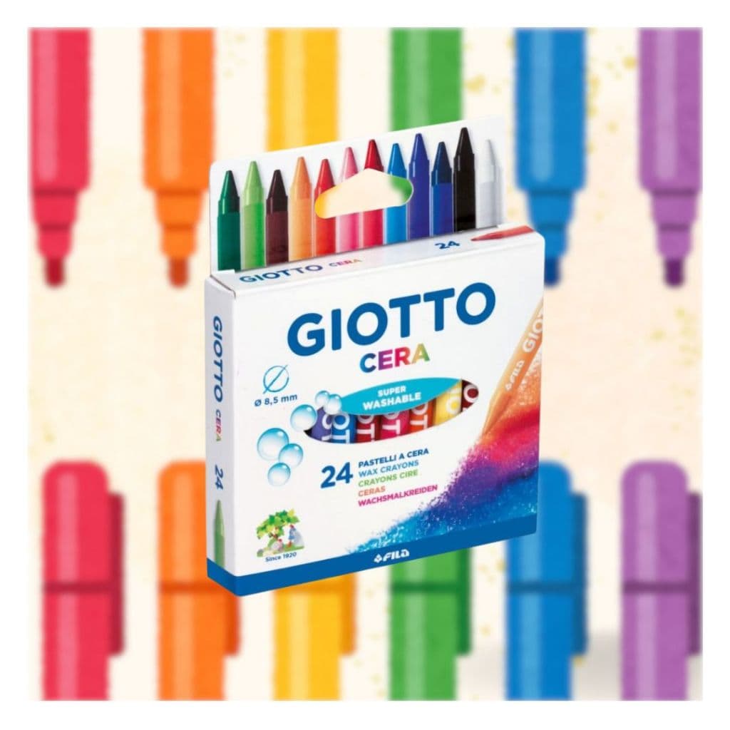 Giz De Cera Giotto Maxi 24 Cores