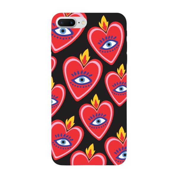 Capinha para iPhone 7 Plus Anti Impacto Fashion - SACRED HEART PATTERN