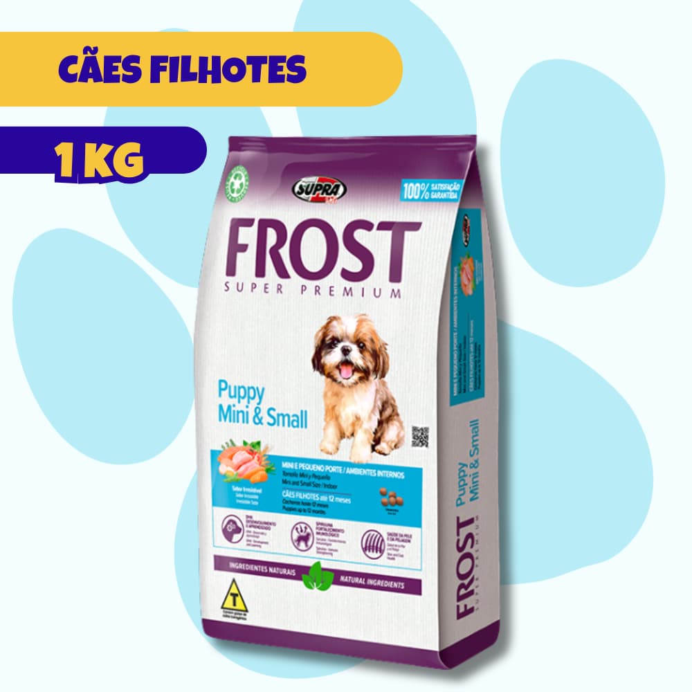 RAÇÃO FROST PUPPY SUPER PREMIUM CAES FILHOTES MINI & SMALL