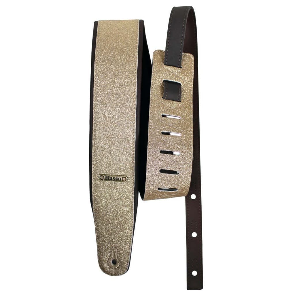 Correia Violão Guitarra Gliter Basso Estofada Brilhante Original Ajustável CLA45 CLA46 CLA47 CLA48