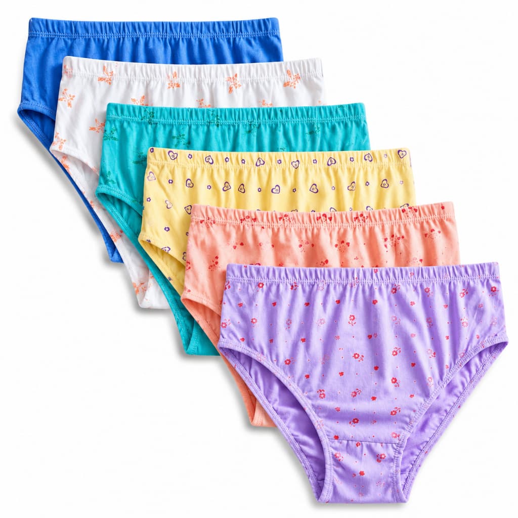 Kit 6 Calcinha Calçola Para Senhora Grande Confortável de Algodão Cores Variadas