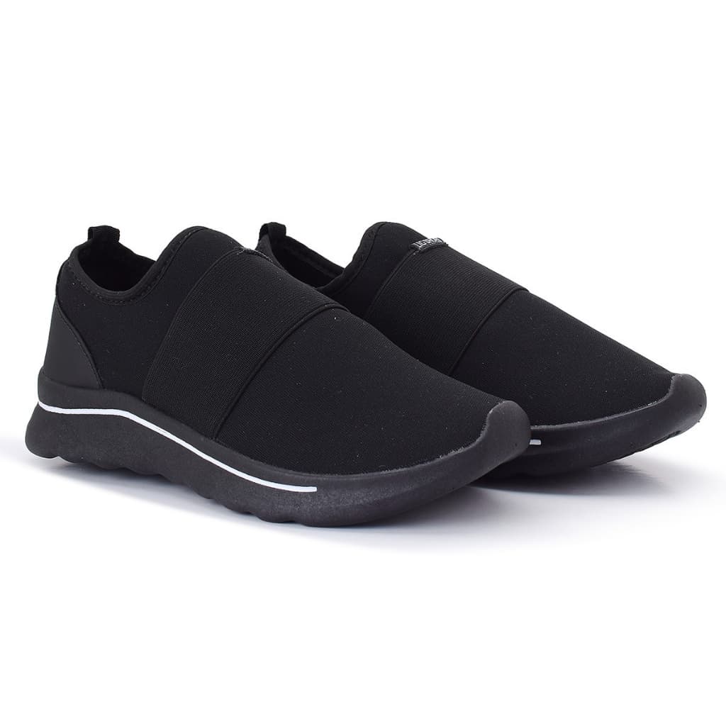 Tênis Meia Feminino Slip On Sem Cadarço Leve Confortável Para Academia E Caminhada