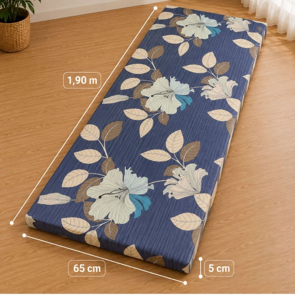 Colchão Solteiro Para Dormir Viagens Visita Camping Espuma D28 Tamanho 1,90x65 Espessura Espuma 5 cm
