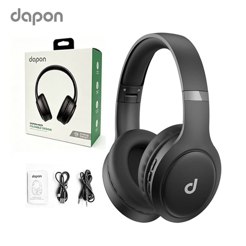 Fone De Ouvido Sem Fio Headphone DAPON HO2D Bluetooth 5.1 Over-ear 22 Horas De Bateria