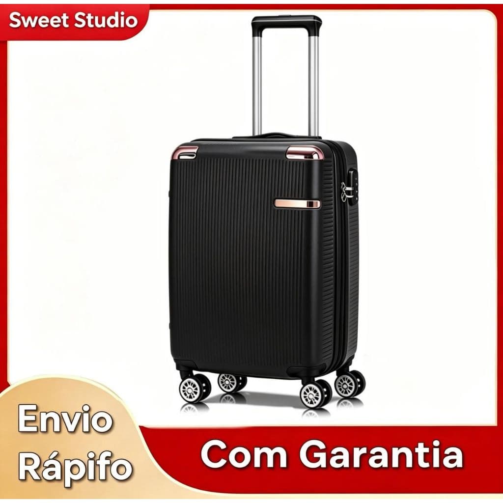 Malas Para Viagem De Bodo 10KG Padrão Anac Com Zíper Expansível Rodinhas 360 Pequena Bagagem de Mão