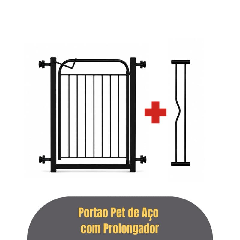 Portão Grade Pet Proteção 68 à 83 cm Cachorro Petútil