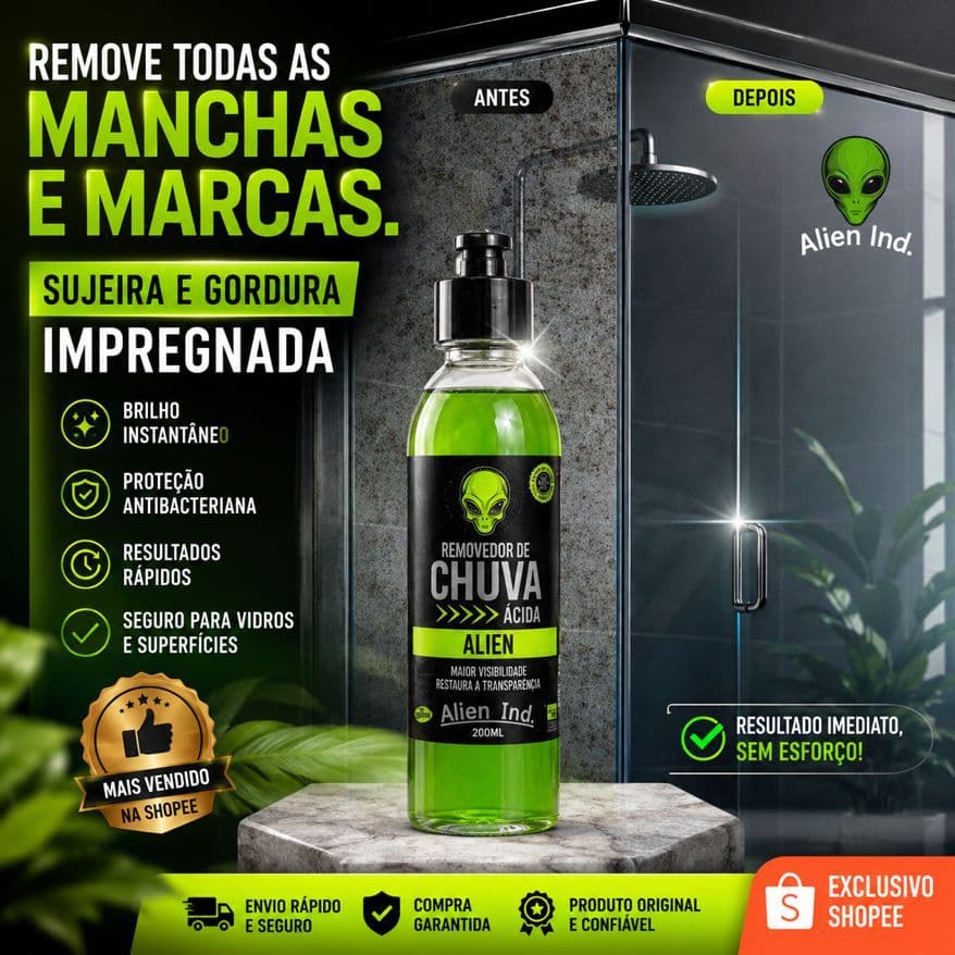 Limpa Vidros Box Blindex Mancha de gordura Concentrado Profissional