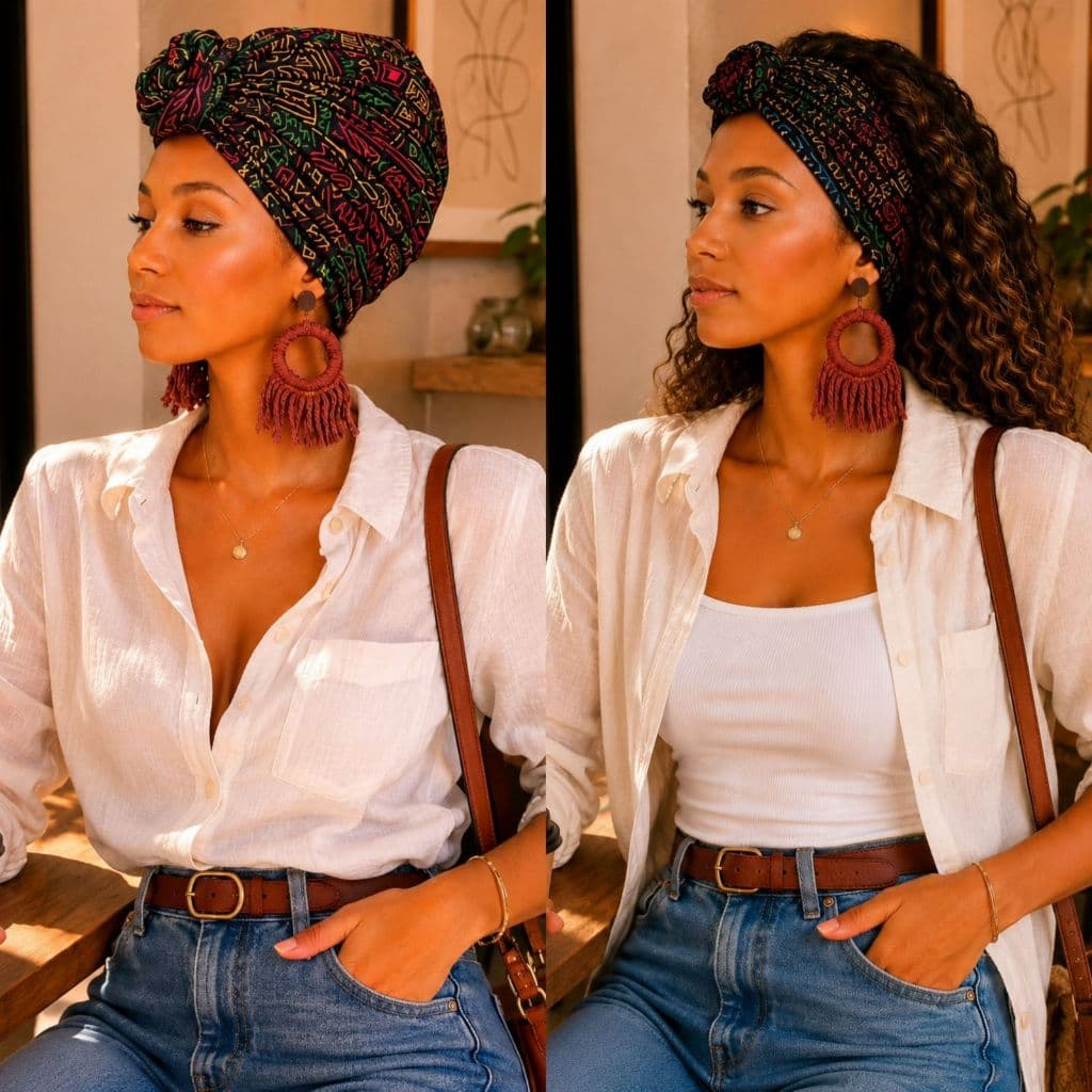 Turbante Pronto - Tecido Afro Torço Chapeu cozinheiro touca Cirúrgica Moda Afro Quimioterapia alopécia Acessórios
