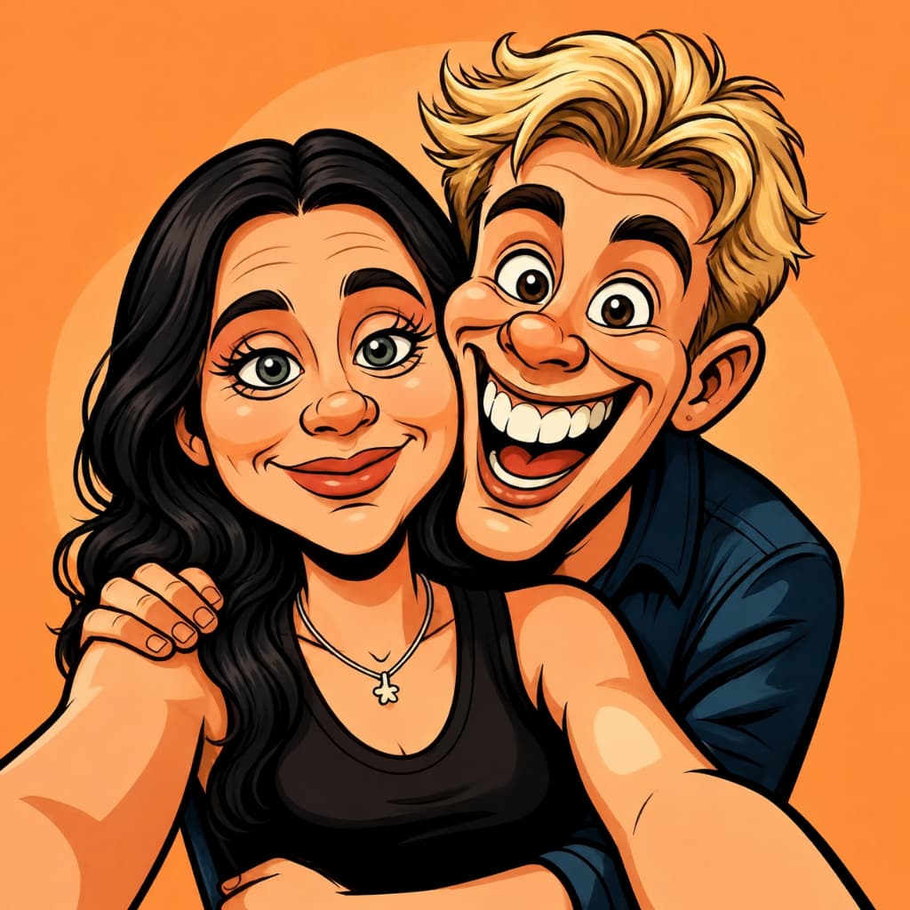 Pôster Fotográfico Personalizado em Desenho Animado - Foto Estilizada e Impressão em Alta Qualidade