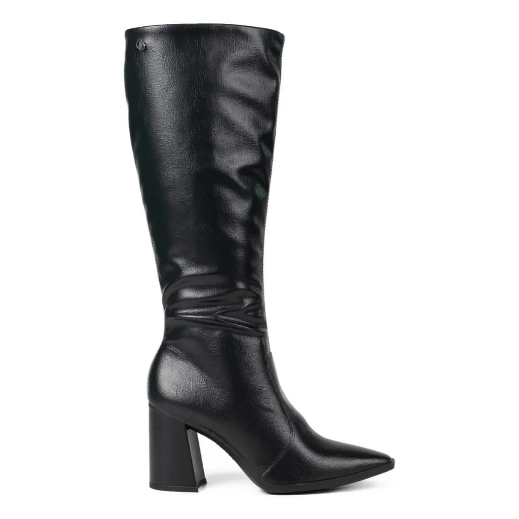 Bota Dakota Cano Longo D2172 Salto Alto Bloco grosso bico fino macia confort Feminina ESTILOSA MODA
