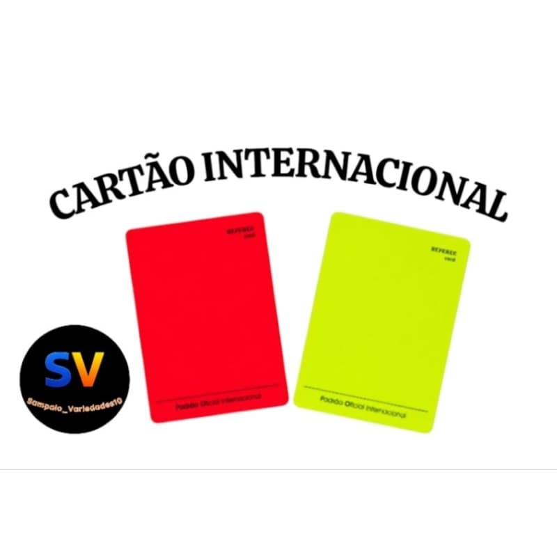 Cartão de Arbitro Campo Fluorescente  ( Amarelo, Vermelho )